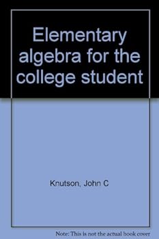 Paperback Elementary algebra for the college student Book