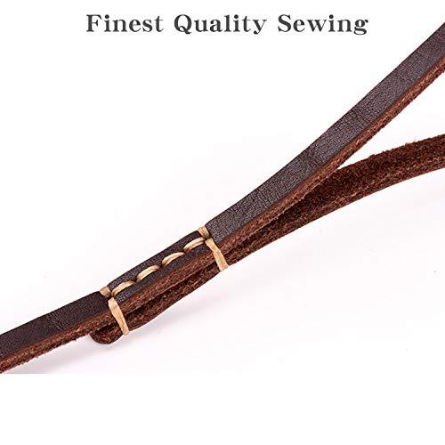 Hicaptain Thin Leather Dog Leash For Small Dogs Up To 15 Lb (1/3 Inch Wide, 6 Ft) #TOP4
