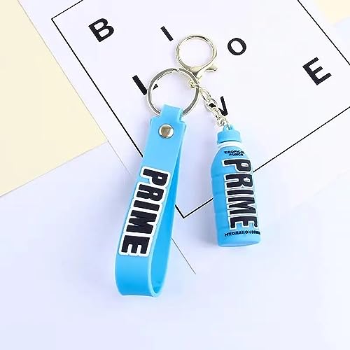 Image of Penny Wise Trendy Prime Drink Keychain | Logan Paul & KSI Design | Hard Silicone,Unbrekable | Travel Essential | Kids Friendly | Comes With Strap & Bag Hook | Single Piece.