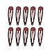 Motanar 50 Pack of Snap Hair Clips Hair Barrettes for Kids, Girls and Women, 50 mm (Coffee)