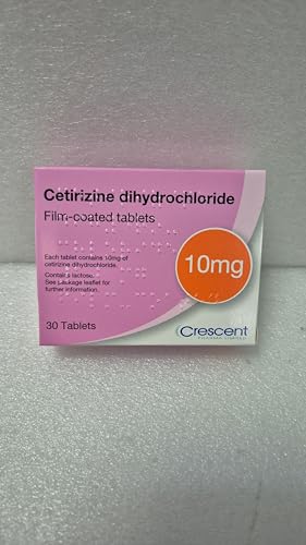 Crescent 6 Months Supply Cetirizine Hayfever Allergy Tablets 30 x 6 Packs | 180 Tablets
