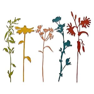 Sizzix Thinlits Stanzschablone Wildflower Vorbauten 5er Pack