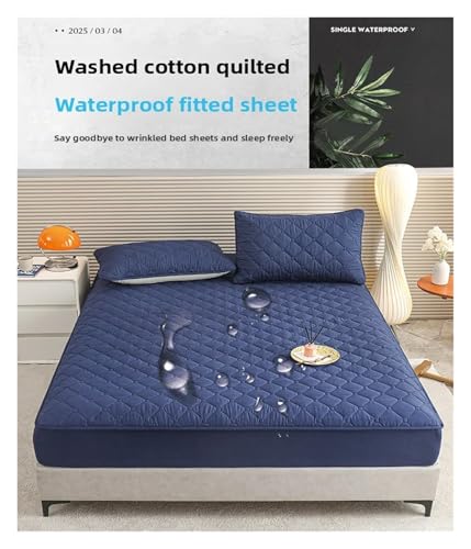 Drap de lit imperméable 160x200 en coton avec clip alèse pour matelas