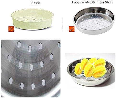 Saim Home Kitchen Cooking Cookware Stainless Steel 8.3-Inch Diameter Round Food Cooker Steamer Rack