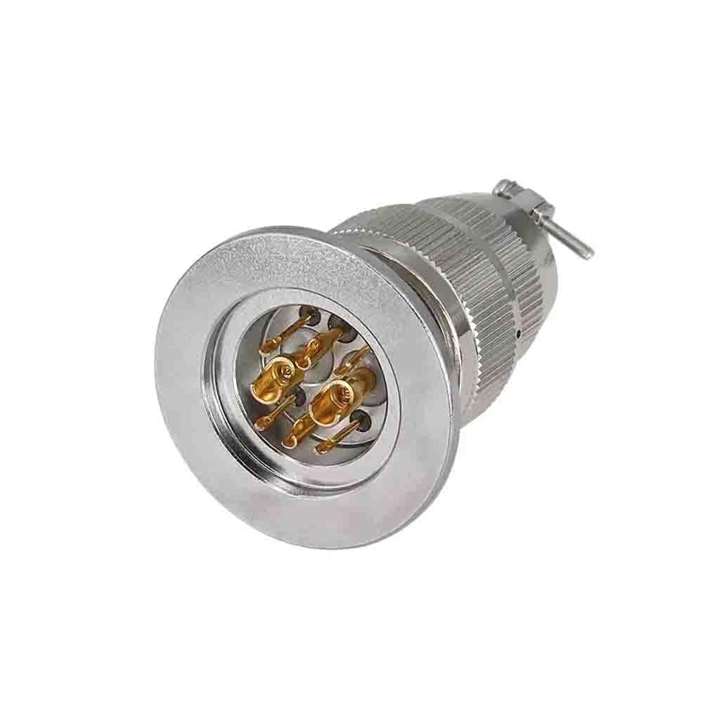 Conector de aviación KF25-08 con sellado de vidrio para conexiones de vacío