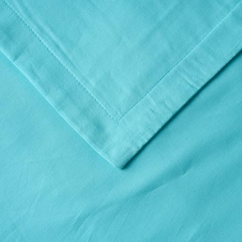 Image of 100% Pure Cotton 3 Layer Dohar, Single Bed Blanket Comforter, (60''X90'' / 152X230 CM), Uni Plain, Skin Friendly Dohar, Color - Baby Blue
