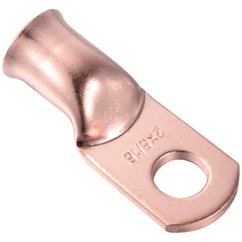 10 Pcs Copper Ring Terminals for 2 Gauge Wire Cover