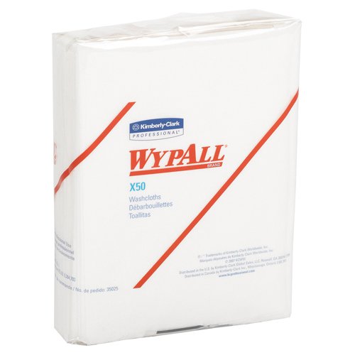 Wypall X50 Hydroknit 1/4 Fld Wipers - 32 Pack - 10 X 12.50 - White - Hydroknit