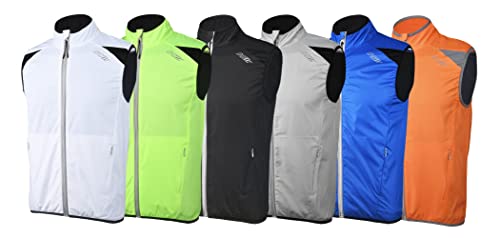 Bpbtti Men's Cycling Running Vest Sleeveless Windbreakers With Two Side Pockets(Neno Yellow, Medium) #TOP5