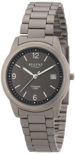 Preisvergleich Produktbild Regent Herren-Armbanduhr XL Analog Titan 11090159
