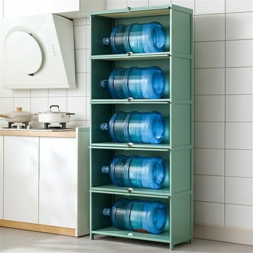 Bamboo Kitchen Sideboard Storage Cabinet – Freestanding Multi-Layer Rack for Pots, Dishes & Appliances – Versatile Home Organizer (27.6" L x 13" W x 41.7" H)