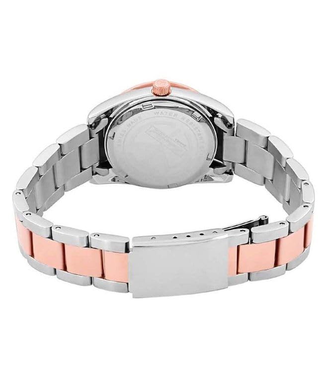 Mathey-Tissot Stainless Steel Men White Dial Ladies Analogue Watch D450Ra_SMU, Rose Gold Band - Image 3