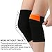 Rock88 Thermal Knee Pads Velvet Knee Protector Support Breathable Thicken Legging Cover Women Men Cycling Gym Elastic Sports Leg Sleeves,Black,XL(75