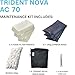 Trident Nova AquaClear 70 HOB Maintenance & Replacement Filter Media Kit, Including Trident Nova Mesh Bags (AquaClear Activated Carbon 3-Pack, Filter Foam Sponge 3-Pack, BioMax Media)