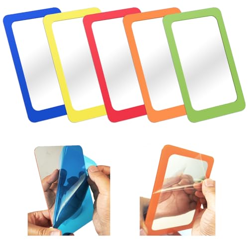 yisncka 5 Pcs Small Mirrors for Kids Unbreakable Shatter Proof Mirror 6...