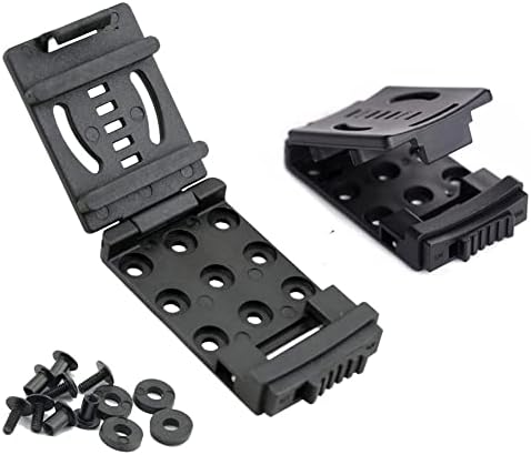 CUZMAK 1-Pack Tactical Belt Clips Universal Utility EDC Belt Clip Outdoor Loops Camping Knife Blade Lock Large with Hardware for Holsters or Mag Pouches Sheath Tools