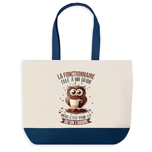 Sac de shopping bleu Planetee pour vos courses du marché et trajets au bureau