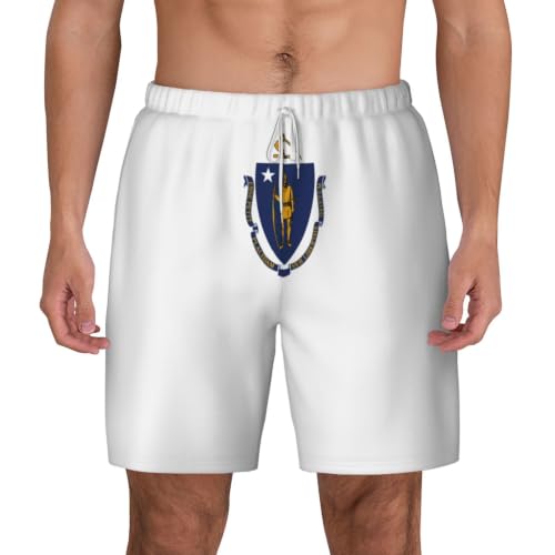 Short de bain homme respirant léger vêtements de plage Massachusetts