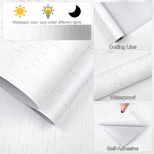 Papier peint blanc pour masquer les imperfections murales et meubles abîmés