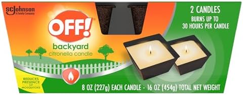 OFF! Backyard Citronella Scented Candle, Ambiance Enhancing Cente...