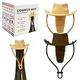 2 Pcs Cowboy Hat Silicone Wine Stoppers, Silicone Wine Stopper, Fun Hat Cap Seals Bottle & Keeps Wine Fresh, Funny Gag Gifts for Boyfriend, Stocking Stuffers Gifts for Adults