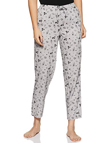 Image of Van Heusen Women's Printed Lounge Pants | Drawstrings & Side Pockets | Ultra Soft Fabric | Relaxed Fit | At home pyjamas | Everyday Comfort | Printed | Style 55306 | Available in Pack of 1 & 2