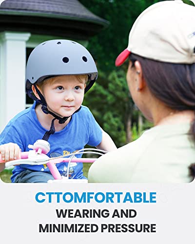Outdoormaster Youth & Kids Bike Helmet - Adjustable Multi-Sports Skateboard Helmet With Removable Liners For Balance Bike, Toddler Scooter, One Wheel Hoverboard - Light Blue - L #TOP1