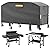 EVRBUL Outdoor Flat Top Gas Grill Cover Compatible with Blackstone 36" Griddle Cooking Station, Waterproof 420D 3-4 Burner Griddle Cover, Outdoor 36" Griddle Cover with Air Vent 67" L x 27" W x 30" H
