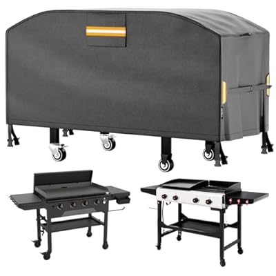EVRBUL Outdoor Flat Top Gas Grill Cover Compatible with Blackstone 36" Griddle Cooking Station, Waterproof 420D 3-4 Burner Griddle Cover, Outdoor 36" Griddle Cover with Air Vent 67" L x 27" W x 30" H