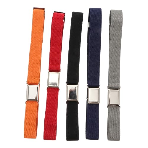 5Pcs Stretch Waist Band for Adjustable Elastic Waistbelt Includes and Fashionable and Durable Design with Premium Buckles