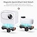 VRlG Magnetic Quick Release Mount for Insta360 GO3S/GO3 with Charging, Aluminum snap-On Magnetic Base with Foldable Adapter and 1/4