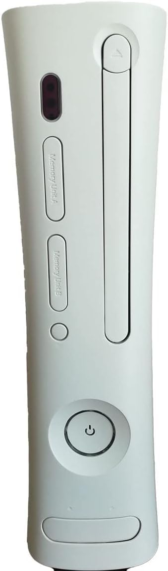 Full Housing Shell Case Cover Top Bottom Cover Replacement for Xbox 360 Console White Color