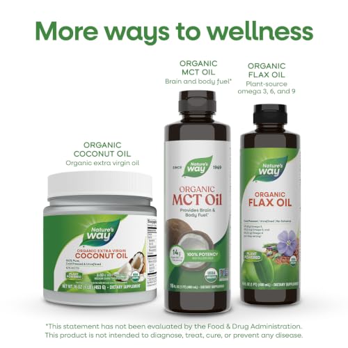 Nature's Way Organic MCT Oil, Brain and Body Fuel*, Keto & Paleo, 16 Fl Oz - image 8