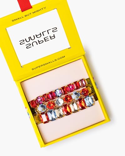 Super Smalls Happy Hour Stretchy Gem Bracelets for Kids | Ages 3+3