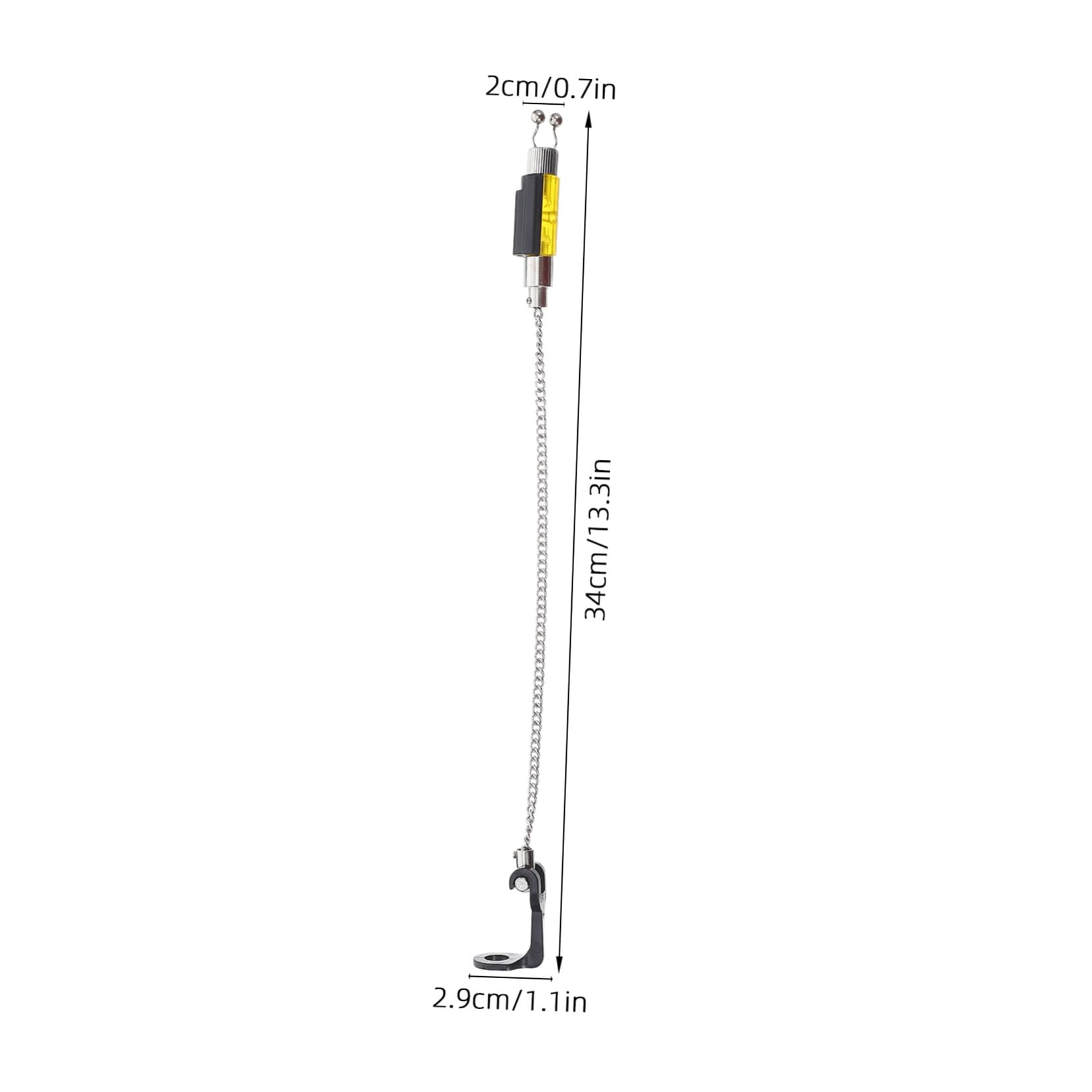 4 Pezzi Fishing Bite Alarm Swingers Clip Tensionatore Catena Senza Luce Indicatori Silenziosi per Canna da Pesca Materiali Resistenti e Facili da Installare per Pescatori Outdoor