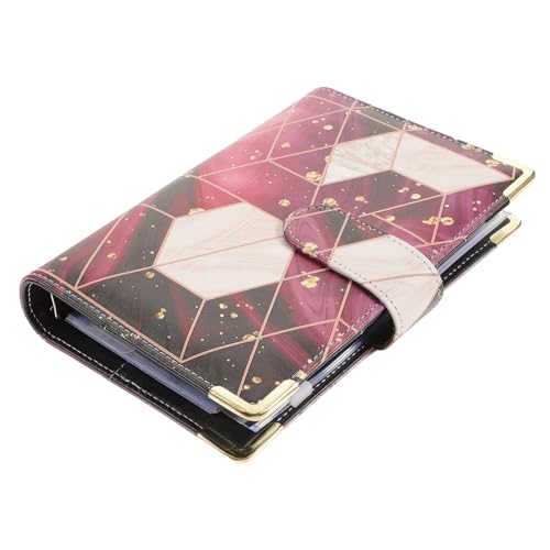 VINTORKY 大理?算ノート 取り外し可能カード付き 防水内袋付き ルーズリーフ式家計簿バインダー 予算管理 学生や家族への に