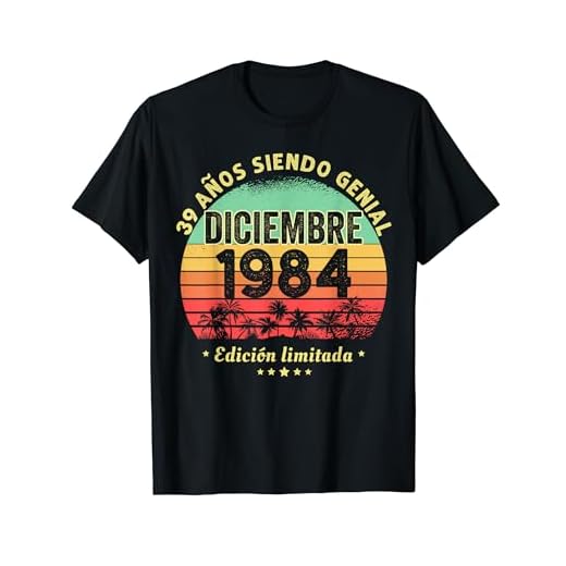 39 Años Cumpleaños Regalo Diciembre 1984 Diciembre 39 Años Camiseta