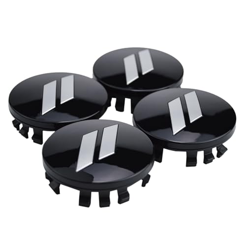 (Set of 4) 63mm=2.5 inches // Slash Wheel Center Cap Covers HubCap Emblem Badge Trim for Dodge Charger Challenger Durango Hornet Dart R/T SRT Magnum Nitro Journey Caliber Avenger by zorratin - Image 2