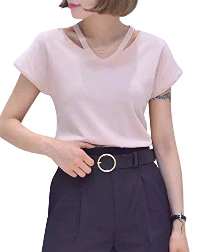 X&F Women's Solid Round Buckle Faux Leather Wide Belt Fashion Jeans Belts3