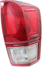 Evan-Fischer Tail Light Assembly Compatible with 2016-2017 Toyota Tacoma Red/Smoke Lens TRD Sport/TRD Off-Road Models Passenger Side
