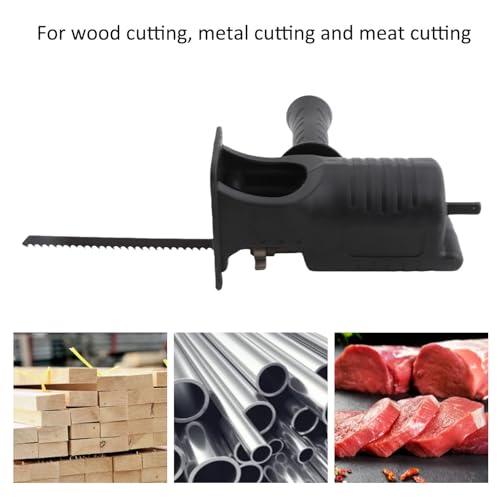 Miniatura 3 de Kit De Accesorios Para Sierra Recíproca Conexión De Vástago Triangular Accesorio Para Taladro De Sierra Recíproca Hoja De Sierra De 3 Piezas, Para Taladros Eléctricos, Corte De