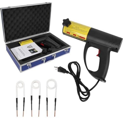 Garvee Magnetic Induction Heater, Heat Induction Tool for Automotive Flameless Heat Induction, 1500W 3 Coils, Portable