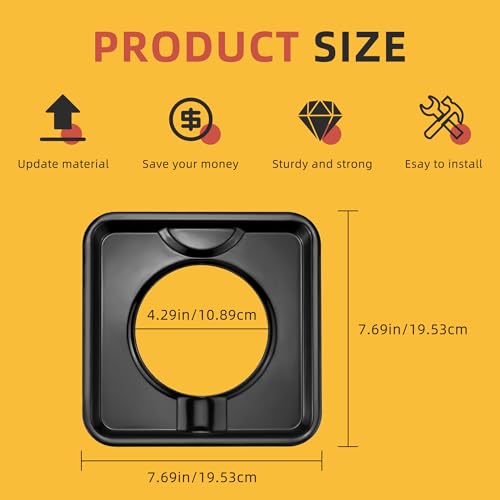 SGP-400,Drip Pans for Gas Stove,Square Burner Covers BN24 by MIFLUS - Used condition - Image 2