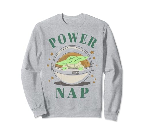 Sweatshirt The Mandalorian The Child Power Nap pour fan de Star Wars