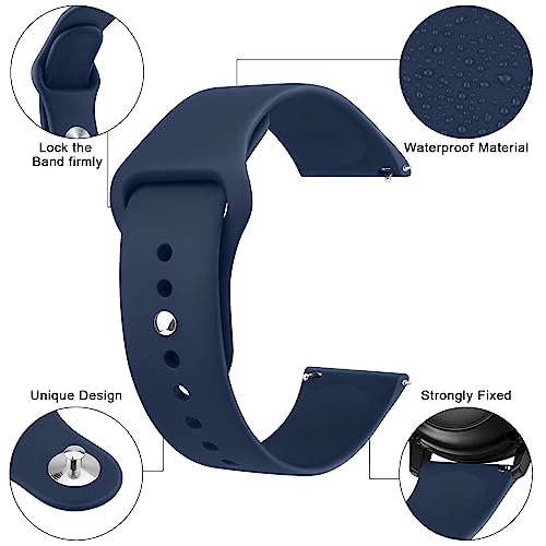 Image of Tobfit 22mm Watch Band Strap with Rust Free Button Compatible with Noise ColorFit Ultra /Ultra 2, Vision, Caliber, Pro 3 (Watch Not Included), Soft Smartwatch Straps for Men & Women