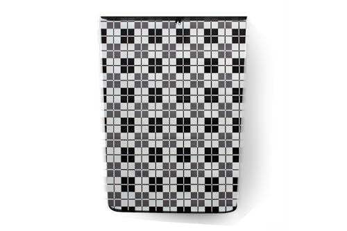 Image of Stylista Top Load Fully Automatic Washing Machine Cover Compatible for IFB 8 kg, 8.5 kg, 9 kg & 9.5 kg, Checkered Pattern Black