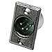 Switchcraft D4M 4-Pin Male XLR Panel Mount Plug, Nickel Finish