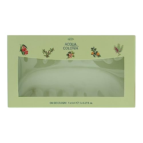 4711 Acqua Colonia Eau de Cologne Miniature Set, 5 x Frangrances, Myrrh & Kumquat, Pink, 8 ml (Pack of 1) - Image 3