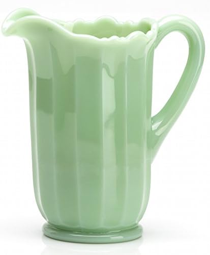 Water Pitcher - Full Size - Panel Pattern - American Made - Mosser Glass USA (Jade)
