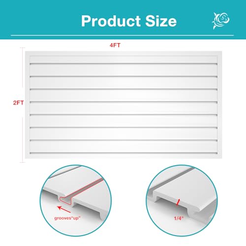 NeatiEase-Slatwall-Panel-Wall-Storage-Systems-2-x-4ft-Slat-Wall-Paneling-Garage-Wall-Organizer-Heavy-Duty-Wall-Mounted-PVC-Wall-Rack-White